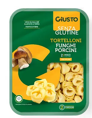 GIUSTO SENZA GLUTINE TORTELLONI FUNGHI PORCINI 250 G GIUSTO SENZA GLUTINE TORTELLONI FUNGHI PORCINI 250 G