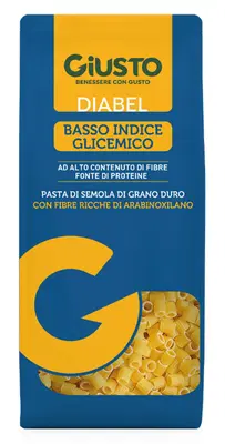 GIUSTO DIABEL BASSO INDICE GLICEMICO PASTA DITALINI 400 G GIUSTO DIABEL BASSO INDICE GLICEMICO PASTA DITALINI 400 G
