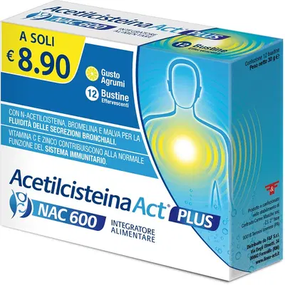 Acetilcisteina Act 600 Plus: Benessere Respiratorio | 1000Farmacie