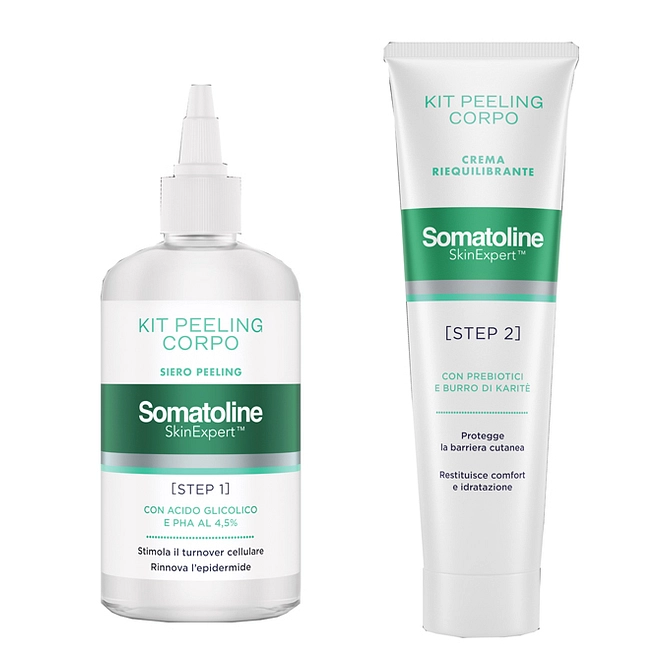 Somatoline Skin Expert Kit Peeling Corpo 1 Gel Peeling 200 Ml + 1 Crema Riequilibrante 100 Ml