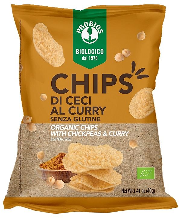 Probios Chips Ceci Curry 40 G