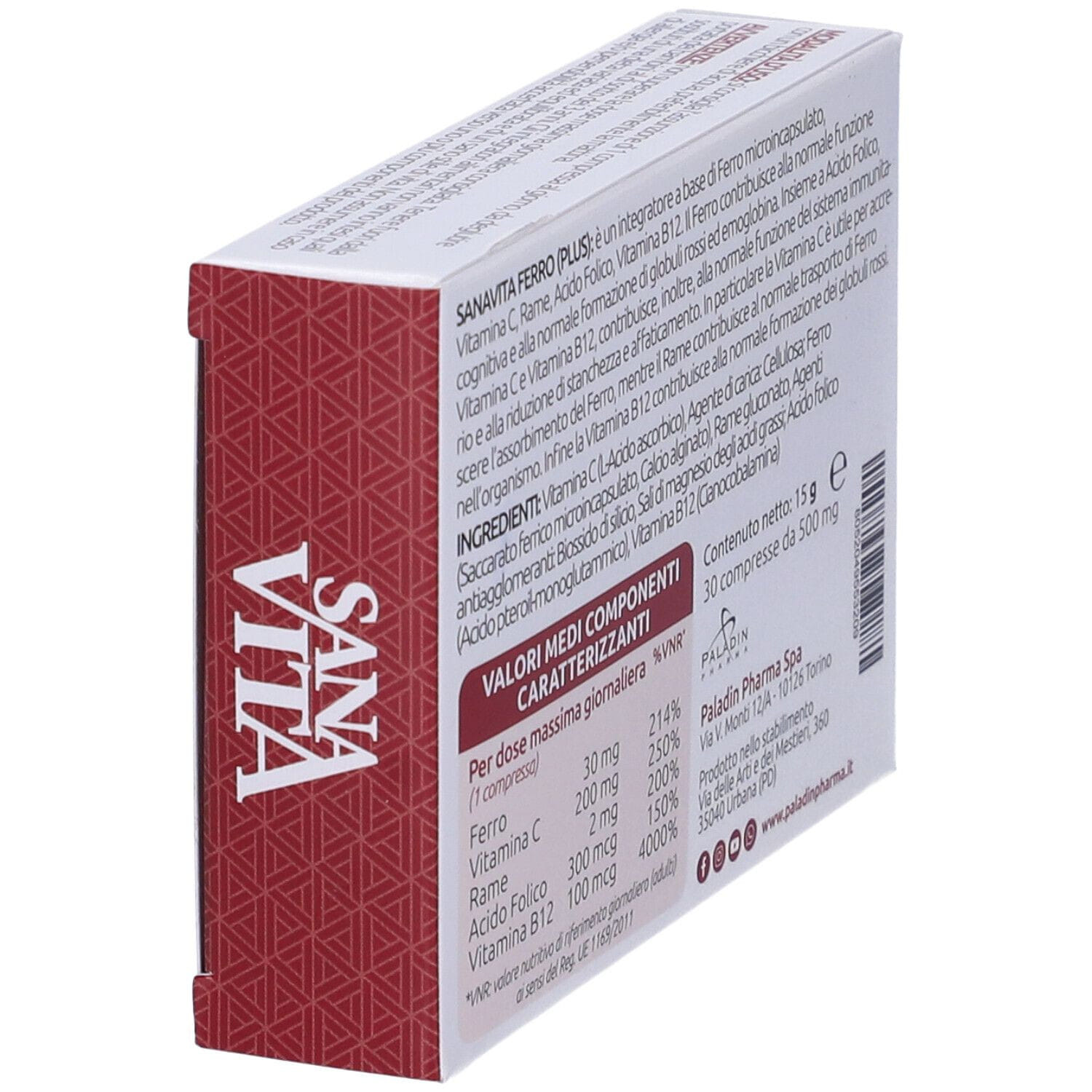 SANAVITA FERRO FORTE 30 COMPRESSE