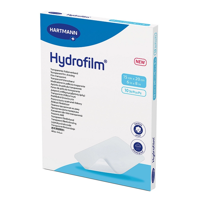 Medicazione Adesiva Trasparente In Poliuretano Hydrofilm Bt 15 X20 Cm 10 Pezzi