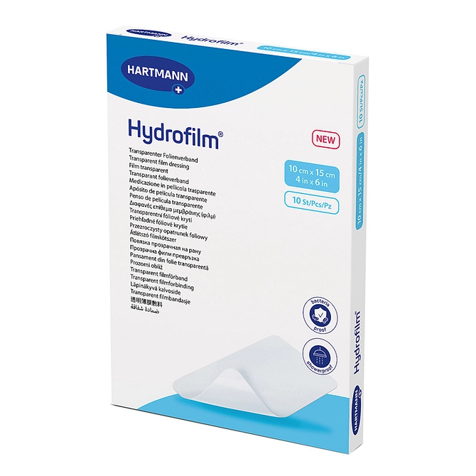 Medicazione Adesiva Trasparente In Poliuretano Hydrofilm Bt 10 X15 Cm 10 Pezzi