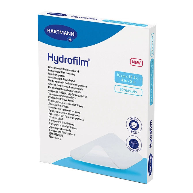 Medicazione Adesiva Trasparente In Poliuretano Hydrofilm 10 X12,5 Cm 10 Pezzi