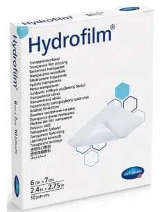 MEDICAZIONE ADESIVA TRASPARENTE IN POLIURETANO HYDROFILM 6X7CM 10 PEZZI