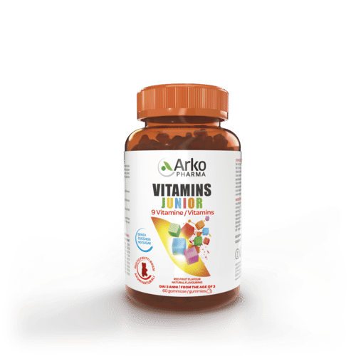 VITAMINS JUNIOR 60 GUMMIES SENZA ZUCCHERI GUSTO FRUTTI ROSSI