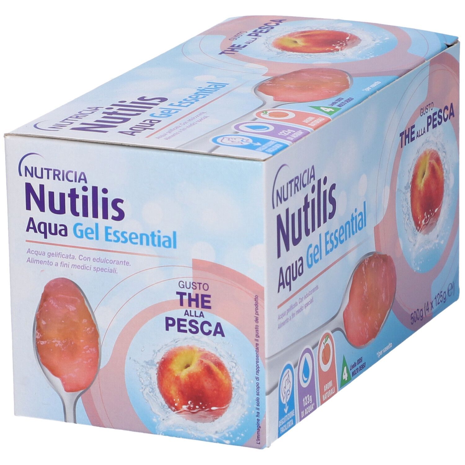 NUTILIS AQUA GEL PESCA 4 PEZZI DA 125 G