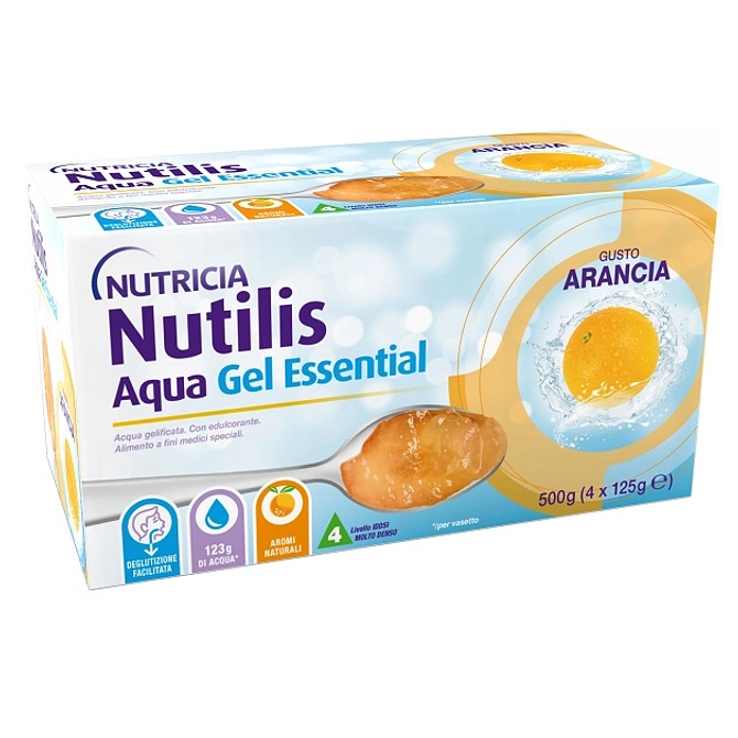 Nutilis Aqua Gel Arancia 4 Pezzi Da 125 G