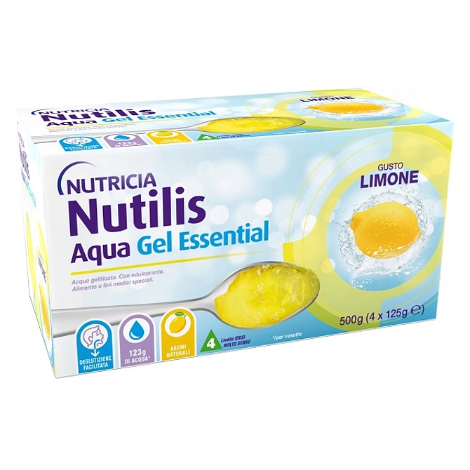 Nutilis Aqua Gel Limone 4 Pezzi Da 125 G