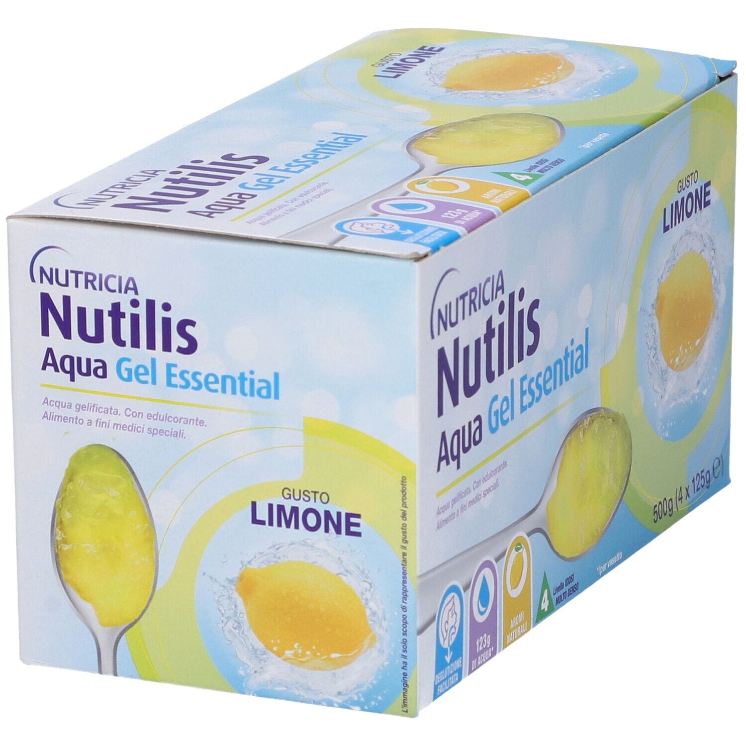 NUTILIS AQUA GEL LIMONE 4 PEZZI DA 125 G