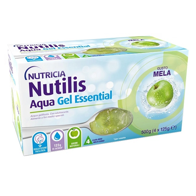 Nutilis Aqua Gel Mela 4 Pezzi Da 125 G