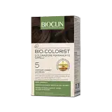 BIOCLIN BIO COLORIST 5 CASTANI CH KIT COMPOSTO DA BIO-COLORIST CREMA COLORANTE CAP 3 50ML+BIO-COLORIST RILEVATORE CREMA 75ML+ BIOCOLOR PROTECT MASCHERA 10ML+ SHAMPOO POSTCOLORE10ML