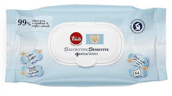 Trudi Baby Care Salviettine Sensitive 64 Pezzi