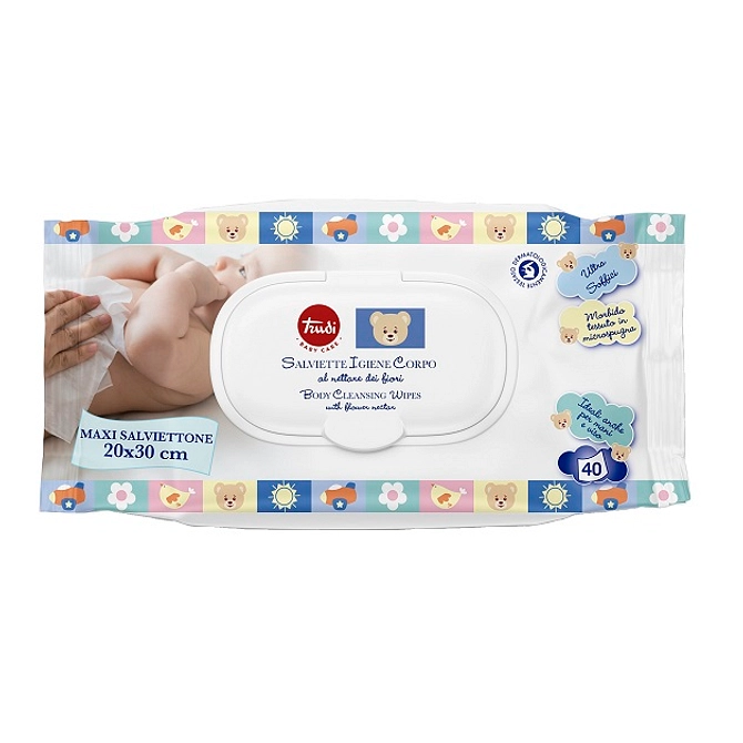 Trudi Baby Care Salviettine Igiene Corpo 40 Pezzi