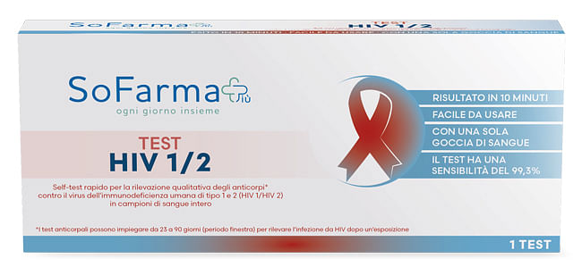 Test Autodiagnostico Hiv 1/2 Sofarmapiu'