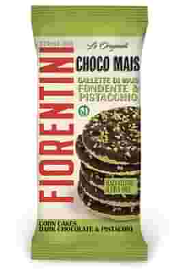 GALLETTE MAIS RICOPERTE CON CIOCCOLATO FONDENTE E GRANELLA DI PISTACCHIO 72 G