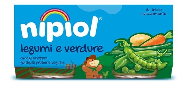 NIPIOL OMOGENEIZZATO LEGUMI E VERDURE 2 PEZZI DA 80 G