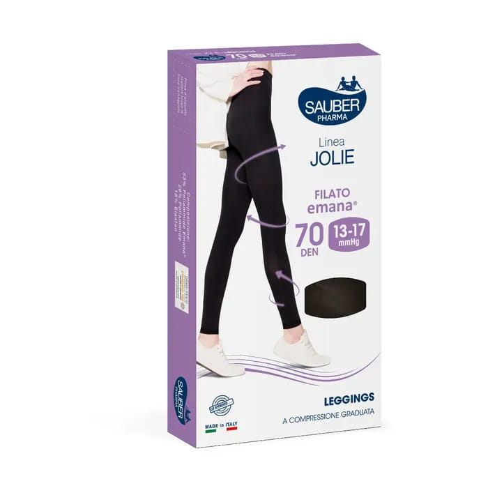 CALZA SAUBER JOLIE LEGGINGS EMANA 70 NERO M