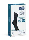 CALZA SAUBER UOMO QSKIN 140 POIS ROSSI NERO S/M