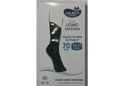 CALZA SAUBER UOMO QSKIN 70 SPIGA NERO/DENARI S/M CALZA SAUBER UOMO QSKIN 70 SPIGA NERO/DENARI S/M