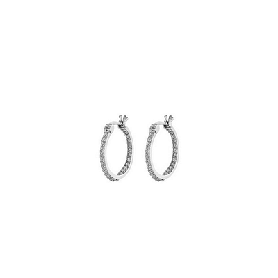 ORECCHINI DEFINITIVI 407 MEDICAL JEWELS CERCHIO ARGENTO PAVE'