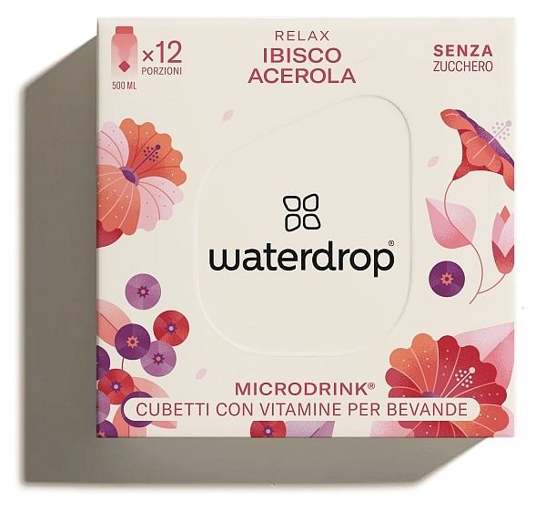 Water Drop Microdrink Relax Caramelle Vitaminiche 12 Cubetti