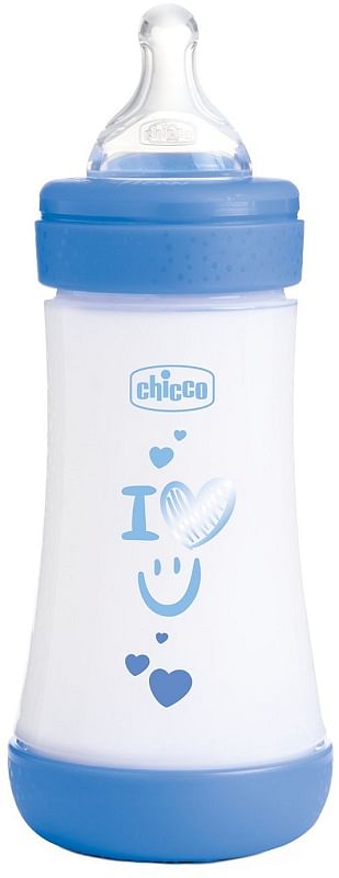 Chicco Biberon P5 240 Ml Med Silicone Boy