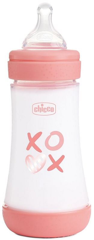 Chicco Biberon P5 240 Ml Med Silicone Girl