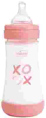 CHICCO BIBERON P5 240ML MED SILICONE GIRL
