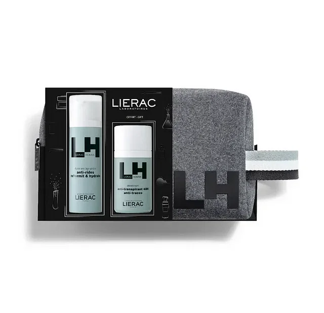 Lierac Homme Coffret Antirughe 50 Ml + Deo 50 Ml + Trousse