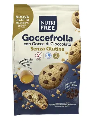 NUTRIFREE GOCCEFROLLA CON GOCCE DI CIOCCOLATO 300 G NUTRIFREE GOCCEFROLLA CON GOCCE DI CIOCCOLATO 300 G