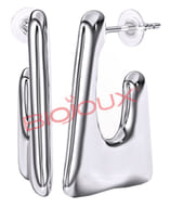 BJT297 ORECCHINI ALIZEE 20 MM STAINLESS STEEL