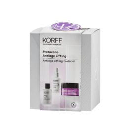 KORFF COFANETTO LIFTING 1 SOLUZIONE ESFOLIANTE ANTIAGE GLY 30 ML + 1 SIERO BIOREVITALIZING HA FACE SERUM 30 ML + 1 LIFTING 40-76 CREMA GEL ANTIETA' 50 ML