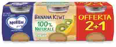 MELLIN OMOGENEIZZATO BANANA KIWI 3 PEZZI DA 100 G