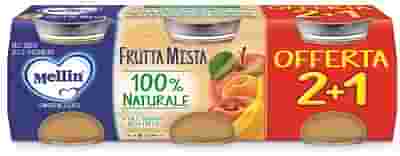 MELLIN OMOGENEIZZATO FRUTTA MISTA 3 PEZZI DA 100 G