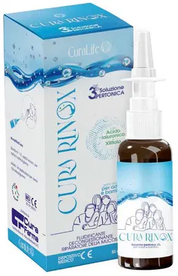 SOLUZIONE IPERTONICA CURA RINOX SPRAY NASALE 3% 50 ML SOLUZIONE IPERTONICA CURA RINOX SPRAY NASALE 3% 50 ML