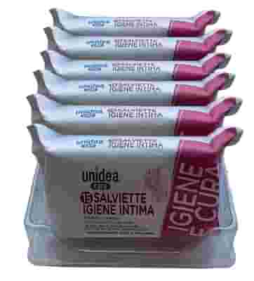 UNIDEA SALVIETTINE INTIME BOX 6 CONFEZIONI DA 15 PEZZI