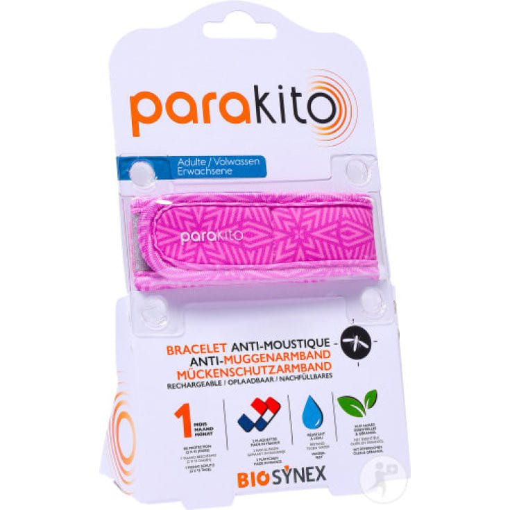 PARAKITO BRACCIALE GRAPHIC VIOLA ADULTO ANTI ZANZARE