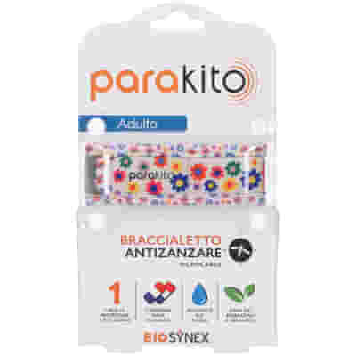 PARAKITO BRACCIALE FUN FIORI ADULTO ANTI ZANZARE