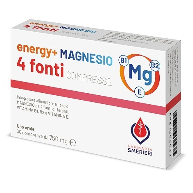 Energy+ Magnesio 4 Fonti 30 Compresse