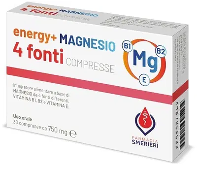 ENERGY+ MAGNESIO 4 FONTI 30 COMPRESSE ENERGY+ MAGNESIO 4 FONTI 30 COMPRESSE