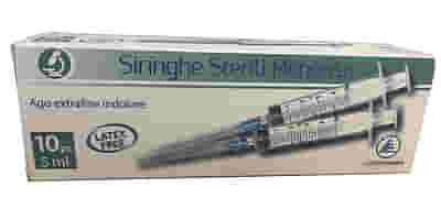 SIRINGA STERILE MONOUSO DA 5 ML LOTUPHARMA 10 PEZZI