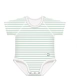 JBIMBI BODY 0-36 MESI BAMBOO 4SEASON RIGHE VERDE ACQUA