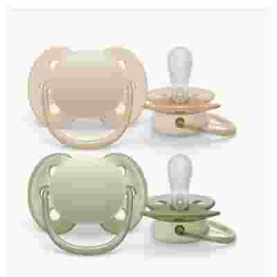 SUCCHIETTO AVENT ULTRA SOFT 0-6M CREMA/VERDE