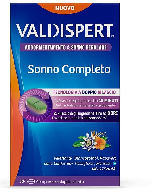 Valdispert Sonno Completo 30 Compresse A Doppio Strato