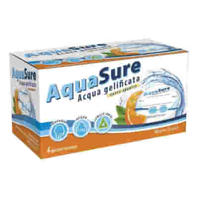 AQUASURE ACQUA GELIFICATA ARANCIA EDULCORATA MULTIPACK 4 PEZZI DA 125 G
