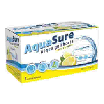 AQUASURE ACQUA GELIFICATA LIMONE EDULCORATA MULTIPACK 4 PEZZI DA 125 G