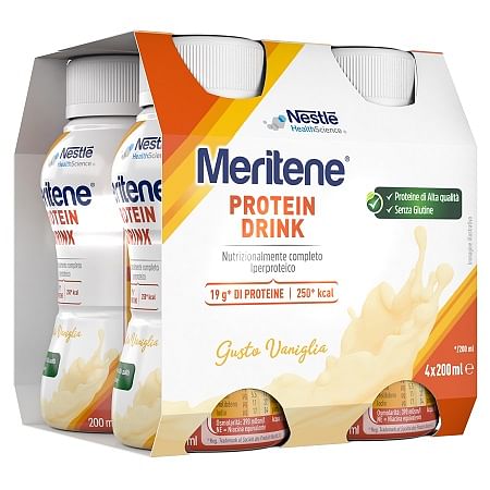 Meritene Drink Vaniglia 4 Pezzi Da 200 Ml