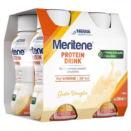 Meritene Drink Vaniglia 4 Pezzi Da 200 Ml